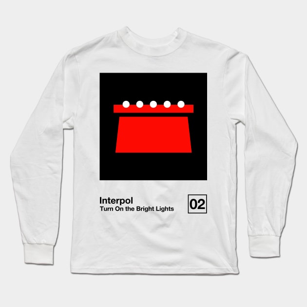 Turn On The Bright Lights / Minimalist Style Graphic Artwork Design Long Sleeve T-Shirt by saudade